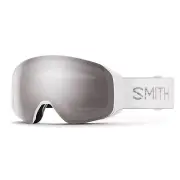 Smith 4D Mag S Snow Goggles, White Chunky Knit Frame, ChromaPop Sun Platinum Mir