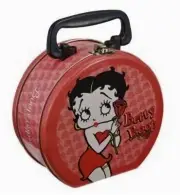 BETTY BOOP PURSE TOTE LUNCHBOX Metal bed of roses New