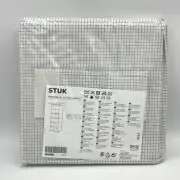 NEW Ikea STUK 404.813.04 Hanging Organizer 7 Compartments White Gray Plaid Check