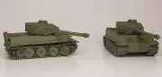 2 Pack - HO Scale - German Tiger Tank 1 - Olive Green 1:87 Scale Mini Model Army