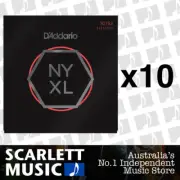 10x D'addario NYXL 10-52 Strings Light Top/Heavy Bottom NYXL1052 * TEN PACKS *