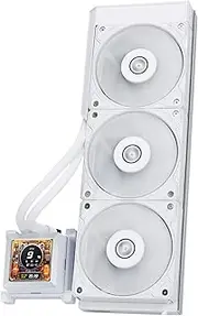 Lian Li Hydroshift 360 AIO - Pre-Installed 3 x 28MM Fans - Side-Mounted Coolant Pathway - 2.88” LCD Screen - 480 × 480 Resolution - Captured Screenshots or Recorded Videos - White (HSLCD36SW)
