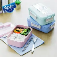 在飛比找樂天市場購物網優惠-便當盒分格飯盒微波爐保溫便當盒學生帶蓋韓國可愛食堂簡約餐盒