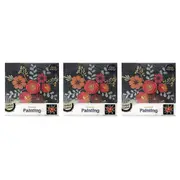 3x Krafters Korner Diamond Painting Flower Creative Kids/Childrens Craft Set 6+