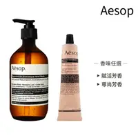 在飛比找momo購物網優惠-【Aesop】經典加倍柔嫩護手組(手部清潔露500ml+護手