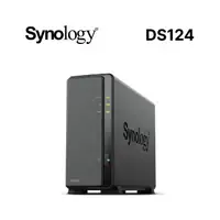 在飛比找momo購物網優惠-【Synology 群暉科技】DS124 1Bay NAS 