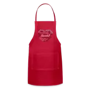 Stepmother Word Art Heart Adjustable Apron