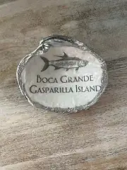Boca Grande Clam Shell HandMade Shell Dish Trinket Dish Smidge Gasparilla Tarpon