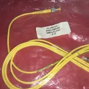 Simplex FC/APC-FC/APC 9/125 Single Mode Fiber Patch Cable, 3mm Yellow Jacket