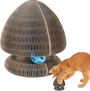 Cat Scratching Board, Cat Scratcher Pad With Ball, Corrugated Paper Cat Scratcher, Cat Exercise Toy, Cat Scratch Pad For Kittens, Indoor Cat Scratching Toy, Kitten Boredom Toy, Cat Scratching Post Pad