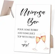 Mimosa Bar Signage Party Decor,Minimalist Bridal Shower Decorations,Engagement P