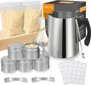 Candle Making Kit Supplies Tools - Soy Beeswax DIY Crafts Candle Wax Kit Supply