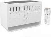 PerGar White Noise Flame Diffuser, USB White Noise Simulation Flame Aromatherapy Machine, Desktop Essential Oil Diffuser, Simulation Flame Aroma Diffuser for Home Office