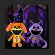 Smiling Critters Plush Toy Monster CatNap Plush Doll for Kids Birthday Gift 25cm Orange
