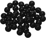 uxcell Fishing Beads Holographic Soft Plastic Fishing Bait Eggs Lure Rigs Accessories, 10 mm Fit for Saltwater Freshwater - Round (500 Pack, Black)