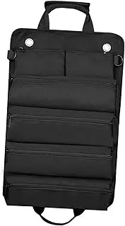 [WOFASHPURET] Roll Car Repair Tool Bag Mechanical Tool Bag Fingerboard Keychain Shoes Car Tool Bag Lifting Frame Lift Socket Tool Bag Wrist Bands Portable Palette Key Holder Black Oxford Cloth