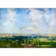 Arthur Streeton, Amiens, the Key of the West, Semi-Metallic Gloss, A1 Size