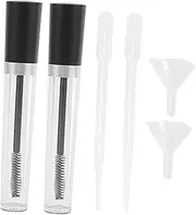 KALLORY Travel Cosmetic Container Set Refillable Toiletry Bottles with Dropper Empty Mascara Tubes