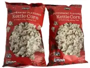 Clancys PEPPERMINT flavored Kettle Corn Christmas Holiday Popcorn 5oz (2 pack)