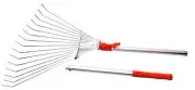 Adjustable Rake 24-63 inches. Now with Stronger Handle & Slide Mechanism-Orange