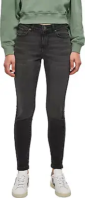 Ladies Mid Waist Skinny Jeans