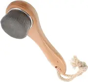 VICASKY Wooden Handle Face Brush Soft Bristle Cleansing Tool Deep Pore Cleaning Exfoliating Facial Scrubber