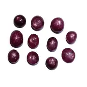 Natural Ruby Star Fancy Cabochon Loose Gemstone Lot 5 Pcs 7*8-9*11 MM 27 CT