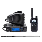 Oricom UHF305 Micro 5 Watt UHF CB Radio and 6.5dBi UHF CB Antenna and UHF2200 2 Watt Handheld UHF CB Single Radio (UHF305BAH)