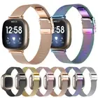 Metal Stainless Steel Milanese Mesh Watch Band Strap For Fitbit Versa 3 /Sense