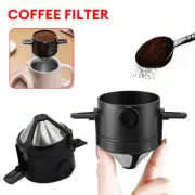Pour Over Coffee Maker Stainless Steel Cone Coffee Dripper Filter Reusable