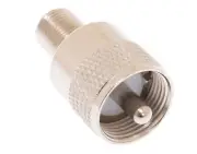 UHF Male to Type F Female Coax Connector Adapter