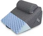 Massage Memory Foam Adjustable Folding Orthopedic Bed Wedge Pillow for Leg, back
