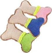 Mipcase 3pcs Dog Chew Durable Plush Pet Puppy Teething for Dogs Interactive for Chewing and Playtime