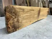 Live Edge Walnut Wood Slab/Curl Figured Walnut / Kiln Dried Walnut Lumber Shelf
