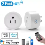 2 Pack Smart DOT Smart WIFI Plug With Voice Control APP Control Plug