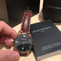 在飛比找蝦皮購物優惠-Armani ar-2444 玫瑰金 二手 男錶 手錶 錶 