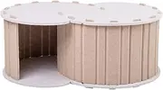 Cat Tunnel Cats | 22.87 inch Donut Crinkle Tunnel | Donut Cat Cave - Cozy Tunnel Bed Made of Felt with Scratching Area and Removable Parts, Easy to Clean, 39.4x58.1x24cm, Ideal for Kittens