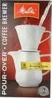Gourmet Pour-Over Coffee Maker with 36 Oz Porcelain Carafe - Timeless Design