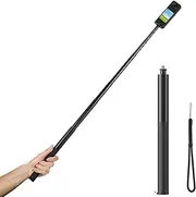 OURHZTB Invisible Selfie Stick for Insta360 X5 X4 Action Camera, Extension Long Pole (135cm/53.1inch) for DJI OSMO Pocket 3/Action 4, Extended Monopod Camera Stick with 1/4" Screw Mount