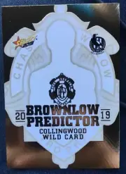 2019 AFL Select Footy Stars Brownlow Gold Predictor COLLINGWOOD WILD CARD #052