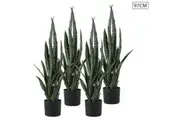 4X 97cm Artificial Indoor Snake Sansevieria Plant Fake Decoration Tree Flower Pot