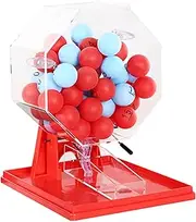 Manual Lottery Machine Raffle Drum Acrylic Bingo Cage Raffle Drum Lottery Drum for Large Groups Parties Entertainment Venues