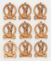 Basenji Mini Ornaments Box of 9