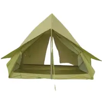 在飛比找PChome24h購物優惠-軍綠色 雙人可用 雙層帳篷 屋型帳 小屋帳
