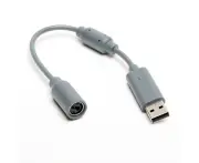 Breakaway Cable Cord to PC USB Connecter Adapter for XBox 360 Controller