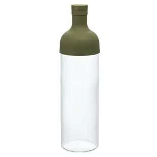日本原裝 HARIO 酒瓶造型冷泡茶玻璃水壺 750ml 白色 蘋果綠色 FIB-75-OG