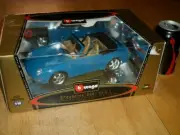 1994 PORSCHE 911 CARRERA CABRIOLET, [BBURAGO] DIE CAST METAL FACTORY BUILT, 1:18