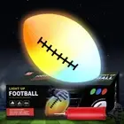 Football Glow in The Dark,LED Light Up Football Size No. 6,Outdoor Sport Ball...