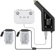 Taoke Car Charger Compatible with DJI Mavic Air 2 / Air 2S, Car Charger Adaptor for Mavic Air 2 / Air 2S Batteries and Transmitter