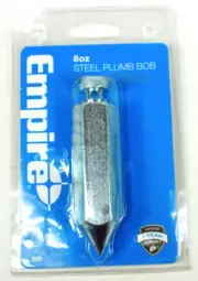 Empire Tools 8oz. Steel Plumb Bob no .908 New